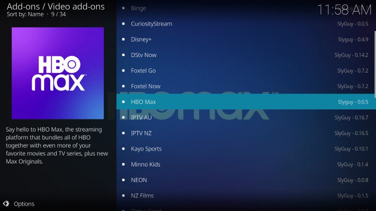 Select HBO Max