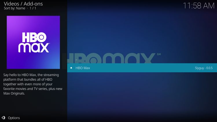 Click HBO Max