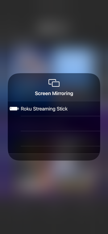 select your roku device