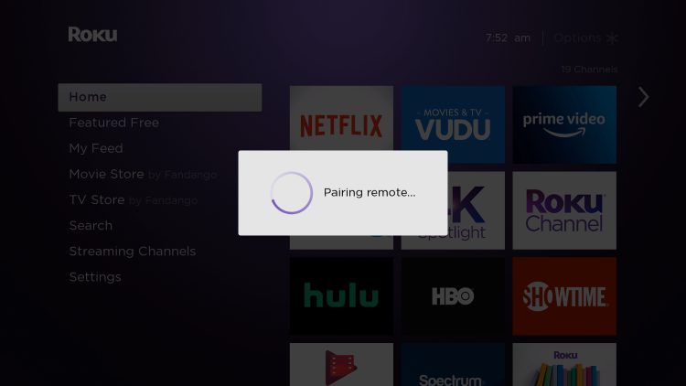 pairing remote message