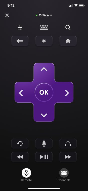 click the remote button