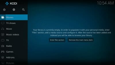 kodi interface