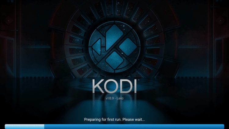 Wait a few seconds to reset kodi on firestick