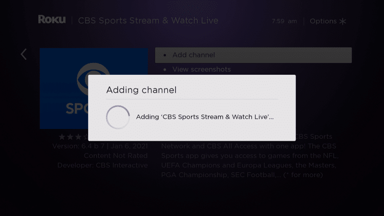 wait for channel to install