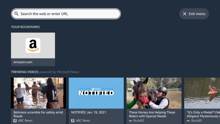 Click the search box.