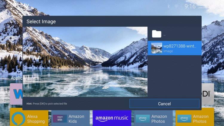 You should notice any images you downloaded in this folder for wolf launcher