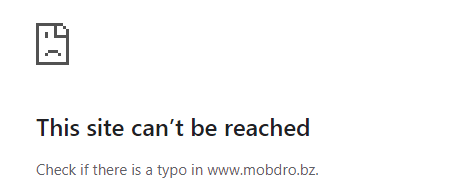 We've received several questions about Mobdro not working and after checking the official Mobdro Website you will notice the screen below.