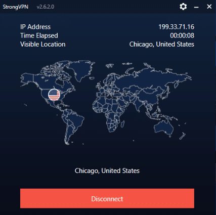 Return back to the main screen and click Connect.
