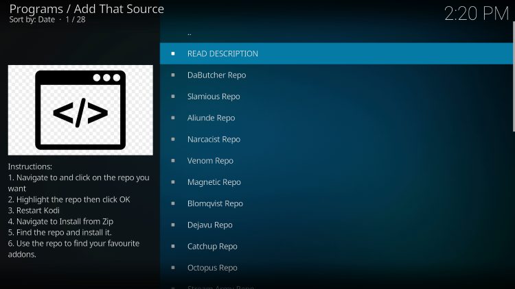 You have installed the Add That Source Kodi Addon on your device.