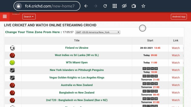 CricHD Live Details How to Use on Firestick Android