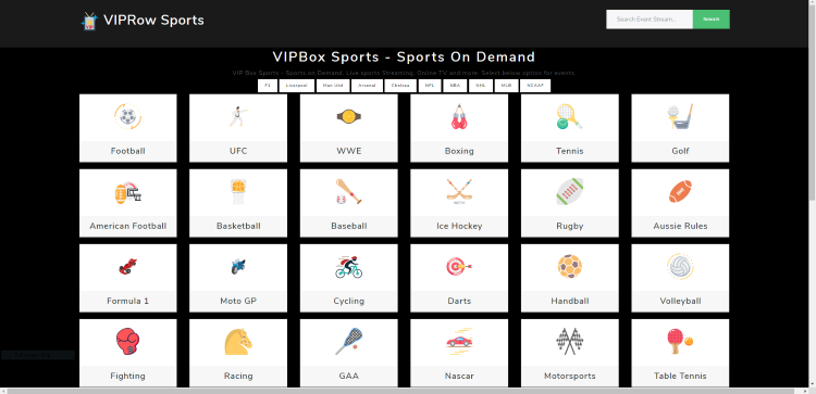 viprow sports best free sports streaming sites