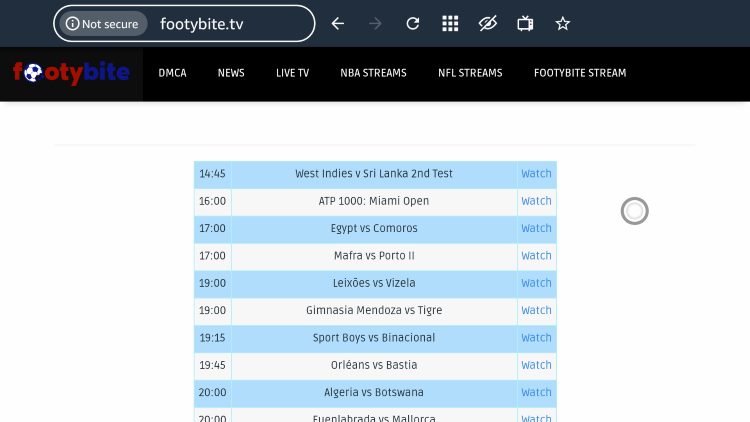 footybite free sports streaming site