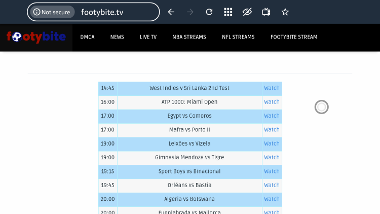 footybite free sports streaming sites