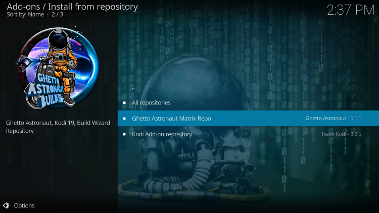 Choose Ghetto Astronaut Matrix Repo