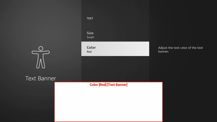 For this instance, we used a small font size with a red color.