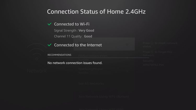 connection status