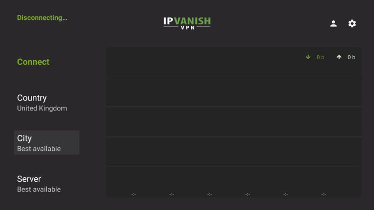 if ipvanish is not connecting select city to change server
