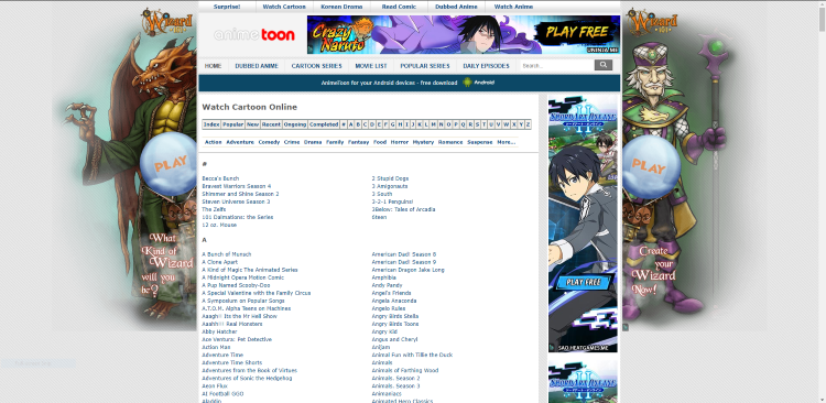 animetoon website