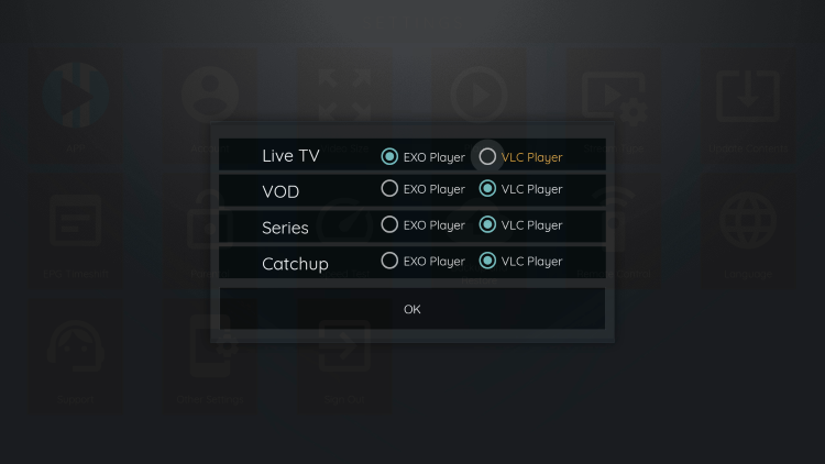 Wählen Sie VLC Player.
