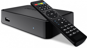 An IPTV box can be classified as any streaming device that allows the user to stream live TV from the internet to their television screen.