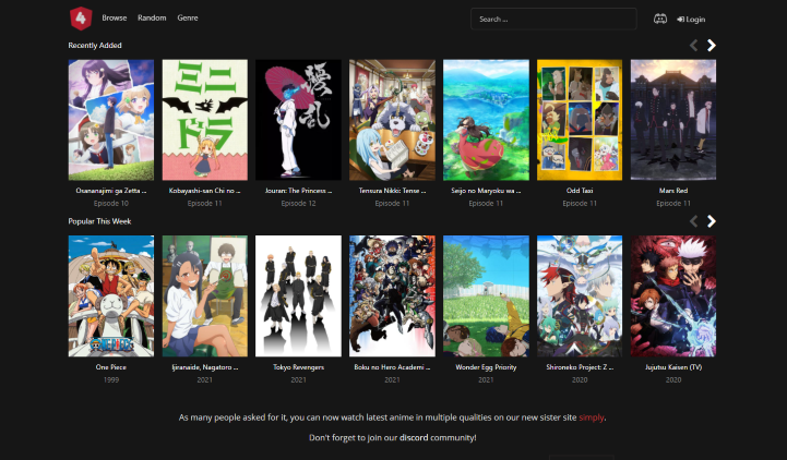 Since then, there have been several mirrors or proxies created copying the original 4Anime website.