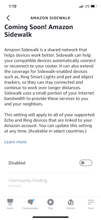 click toggle to disable