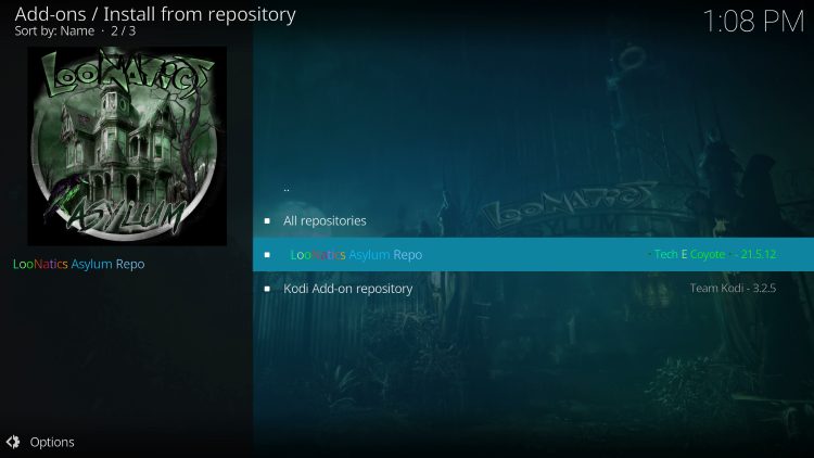 Choose LooNatics Asylum Repo