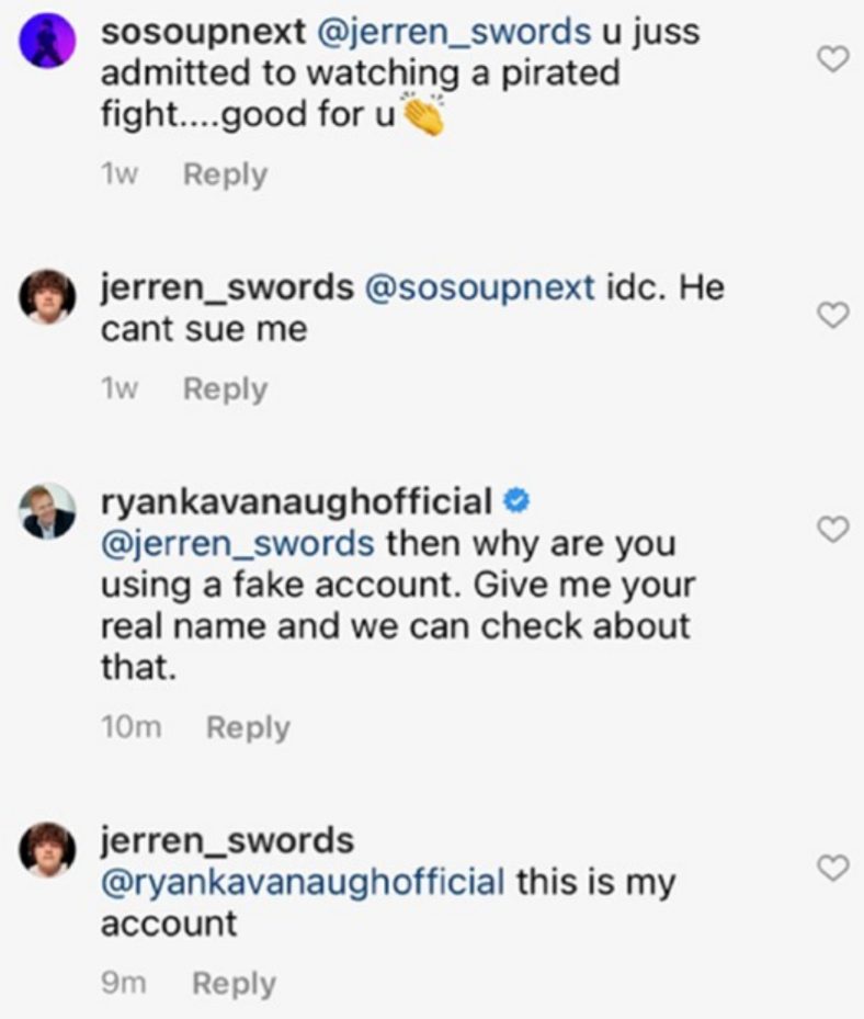 triller sues illegal streamer of paul vs askren instagram
