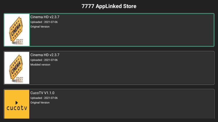 best applinked codes 7777