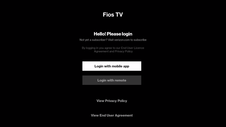 fios tv app main menu