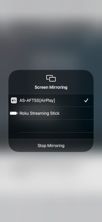 select your device