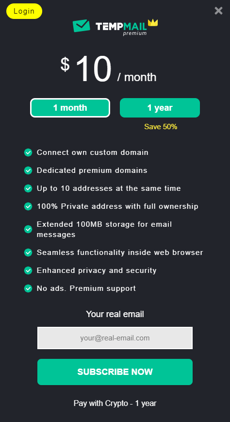 Temp Mail also offers a premium version for those interested in more advanced features.