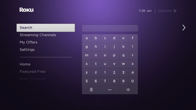 click the search icon