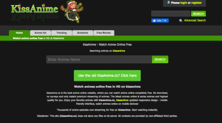 kissanime website