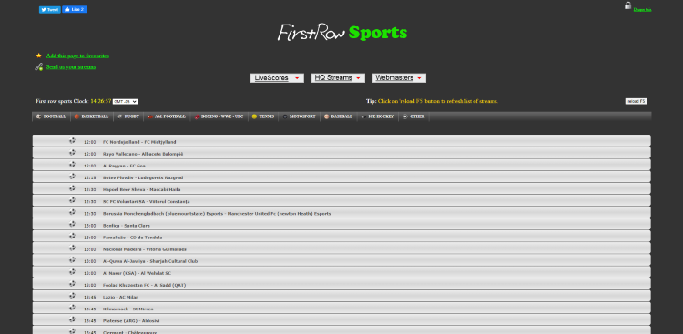 firstrow sports website
