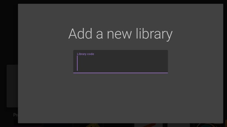 Add a new library