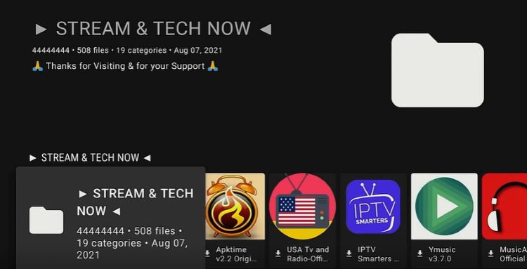 After the Stream & Tech Now store appears scroll to the right to locate Kodi.