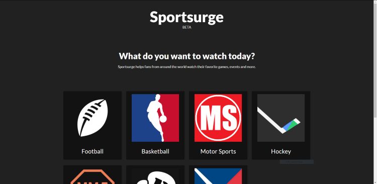 sportsurge website