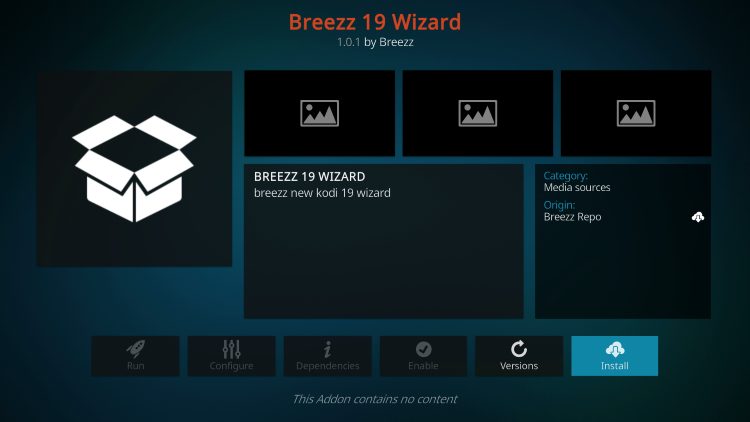 Click Install breezz draco kodi build