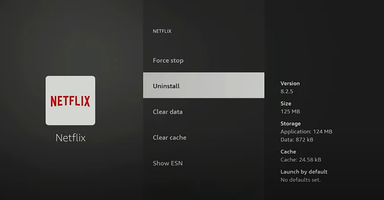 If you already have Netflix installed on your device you will need to Uninstall it from your device.