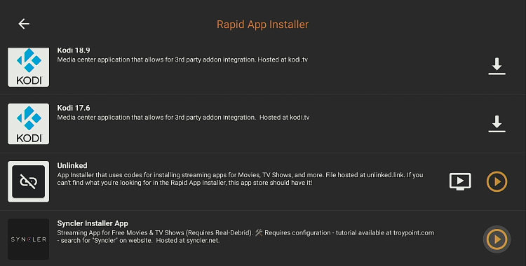 TROYPOINT App with Rapid App Installer