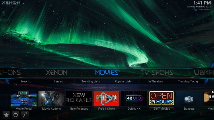 how to use kodi - diggz xenon build