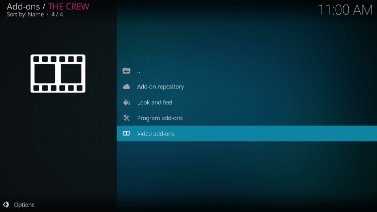 Choose Video add-ons.