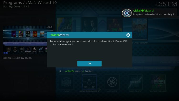 click ok