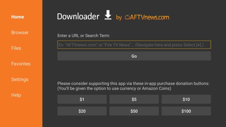 Open Downloader and click the search box. 