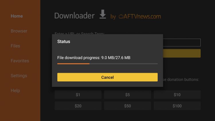 wait for file to download
