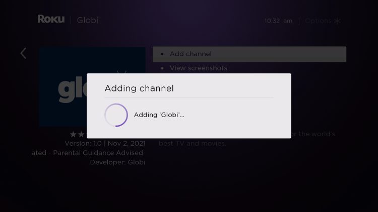 wait for globi channel to install
