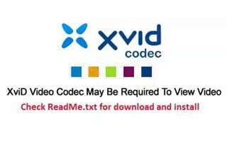 Xvid Codec Error