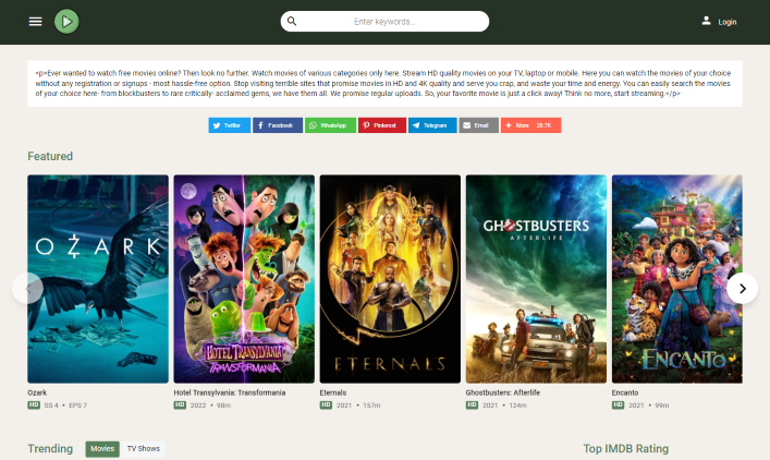Cineb Net is becoming a popular Movie Streaming Website that has been visited by millions of users across the world.