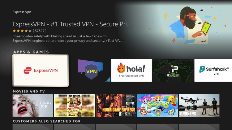 Click the ExpressVPN app.